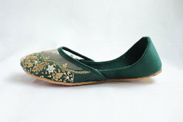 Green Chashm-E-Aahoo Khussas/Juttis