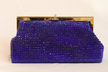 Blue Crystal Clutch