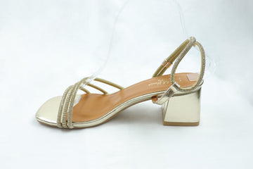 Block Heels Gold