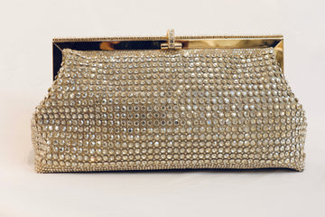 Gold Crystal Clutch