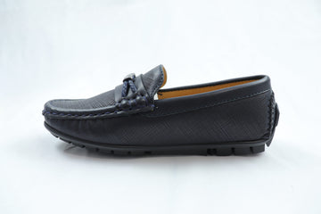 Kids’ Navy Textured Loafer