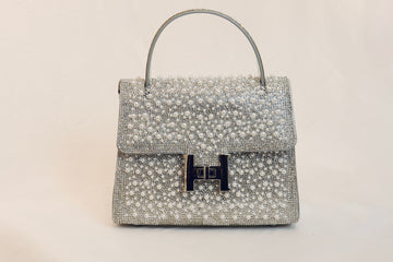 Silver & Pearl H Bag