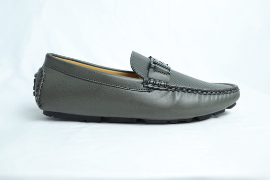Men’s Dark Grey Buckle Loafer