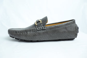Men’s Dark Grey Woven Loafer