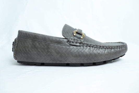 Men’s Dark Grey Woven Loafer