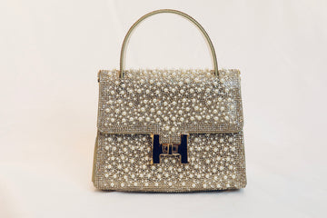 Gold & Pearl H Bag