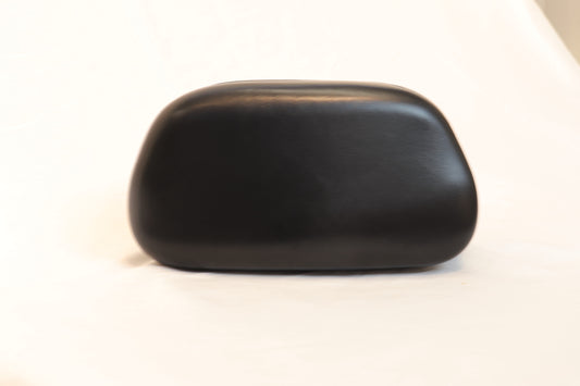 Black & Gold C‑Accent Clutch