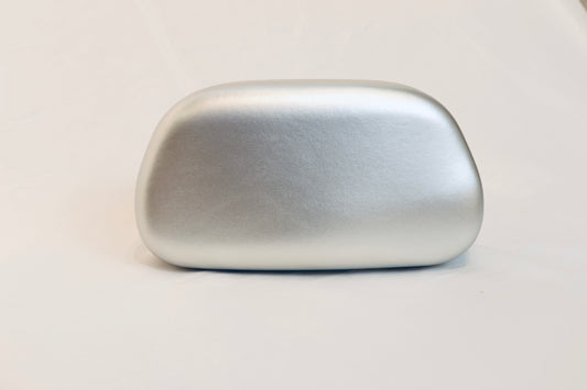 Silver C‑Accent Clutch