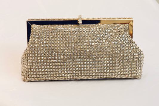 Gold Crystal Clutch