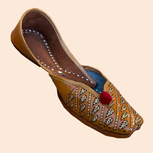 Embroidered Punjabi Khussa for Women (Leather Khussa)